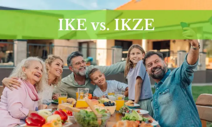 Rodzina na obiedzie na świeżym powietrzu, robiąca selfie. Czy to IKE czy IKZE?