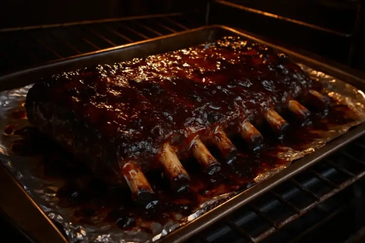 Żeberka w sosie BBQ pieką się w piekarniku. Zastanawiasz się, jak długo piec żeberka, by były idealne?