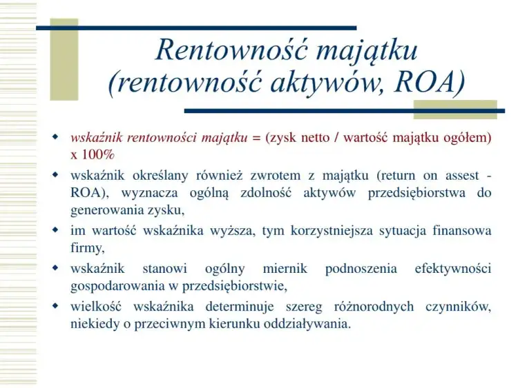 Rentowność majątku: Jak skutecznie pomnażać swój kapitał bez strat