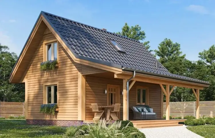 Dom szkieletowy w stylu amerykańskim - funkcjonalność i estetyka