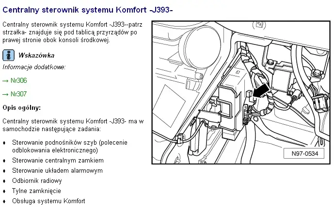 Lokalizacja modułu komfortu VW Sharan: gdzie jest i jak go znaleźć