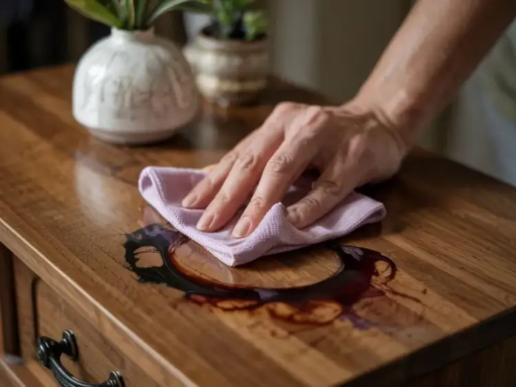 Skuteczne sposoby na to, czym zmyć farbę do włosów z mebli lakierowanych