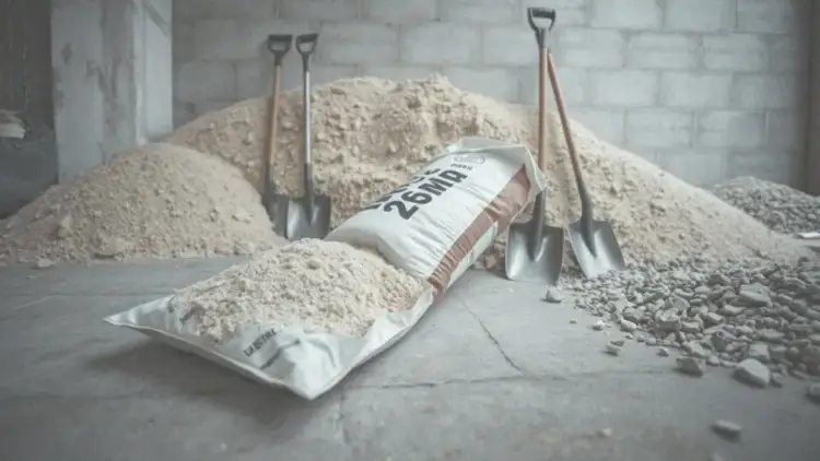 Ile łopat piasku na worek cementu 25 kg? Sprawdź idealne proporcje