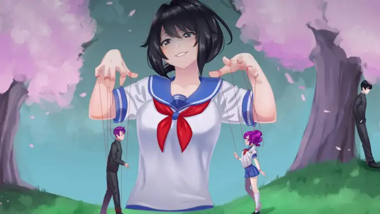 Dziewczyna w szkolnym mundurku manipuluje innymi uczniami jak marionetkami. Chcesz wiedzieć, jak zainstalować Yandere Simulator?