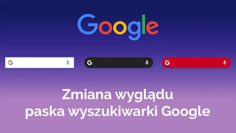 Trzy paski wyszukiwarki Google: biały, czarny i czerwony. Dowiedz się, jak zainstalować pasek Google i zmienić jego wygląd.