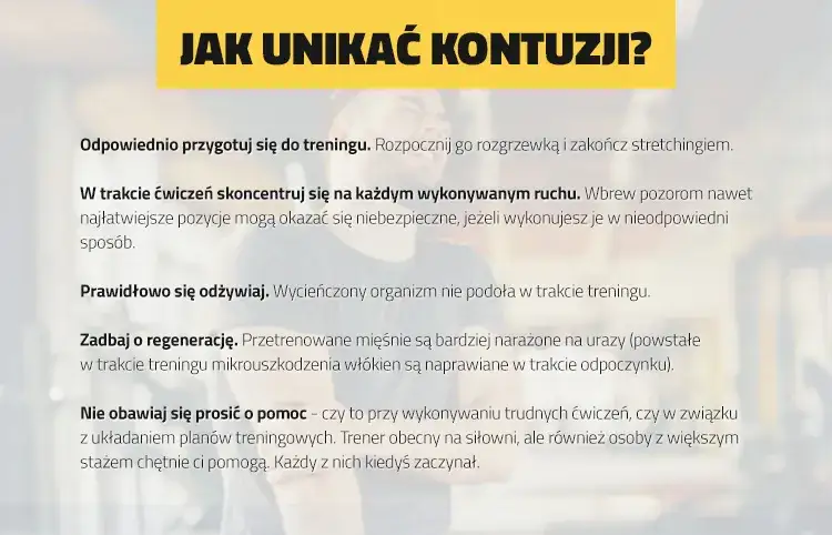 Od czego zacząć trening na siłowni, aby uniknąć kontuzji i zyskać efekty