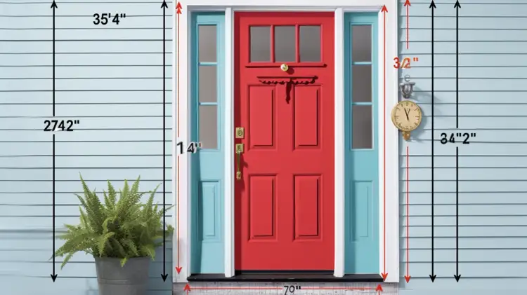 Wymiary drzwi zewnętrznych 90 - ościeżnica, otwór