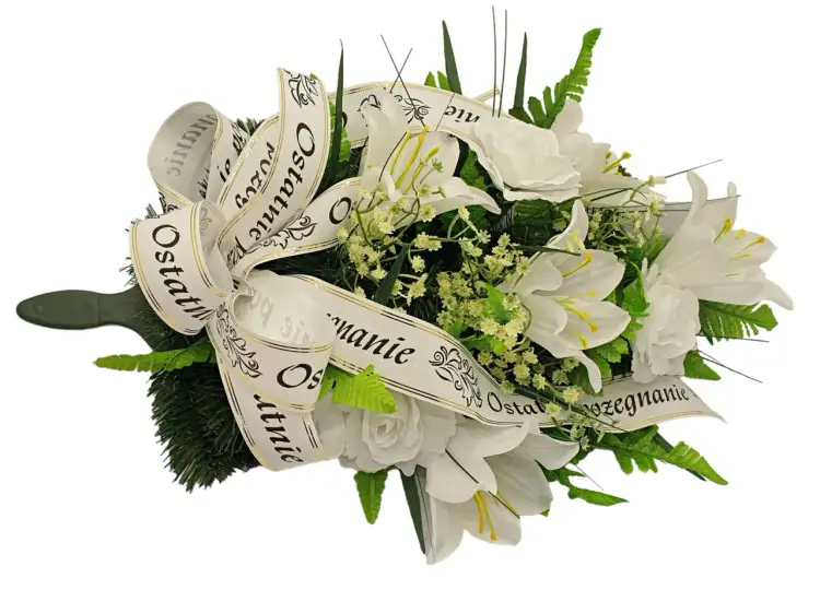 Napis na wiązance pogrzebowej: Jak godnie pożegnać bliskich?