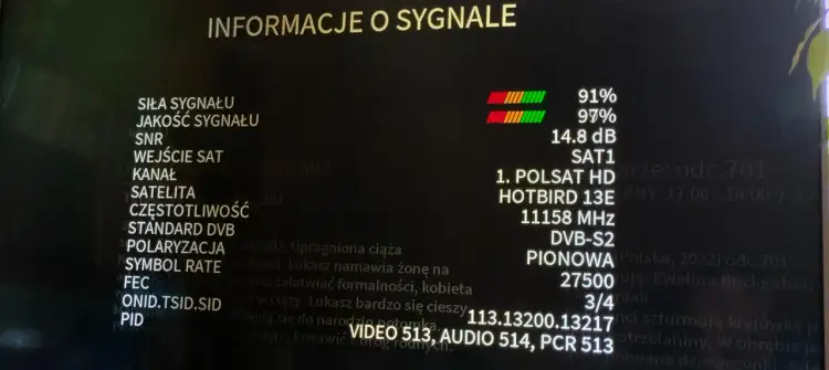 Hot Bird 13°E: Częstotliwości PL, Canal+, Polsat Box, FTA poradnik