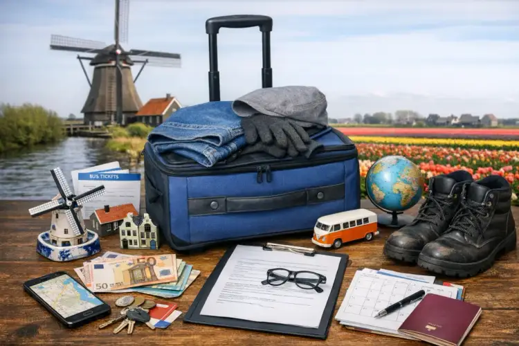 Walizka, buty, paszport i pieniądze na podróż do Holandii. Czy do Holandii trzeba mieć paszport? Sprawdź dokumenty przed wyjazdem!