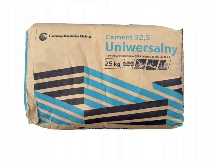 Worek cementu uniwersalnego Cementowni Odra 25 kg. Zastanawiasz się, ile kosztuje worek cementu? Ten produkt to dobry wybór.