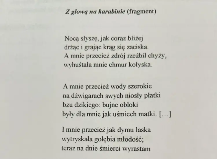 Pokolenie Baczyńskiego: tekst, analiza i kontekst wiersza
