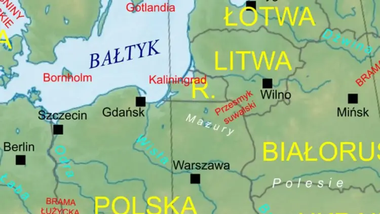 Czy Polska graniczy z Łotwą? Mapa sąsiadów i Przesmyk Suwalski