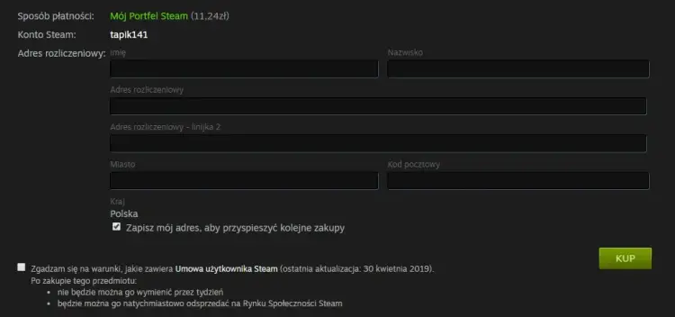 Jak prawidłowo wpisać adres rozliczeniowy Steam, by uniknąć problemów