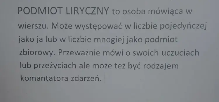 Podmiot liryczny - jak rozpoznać i interpretować wiersz?