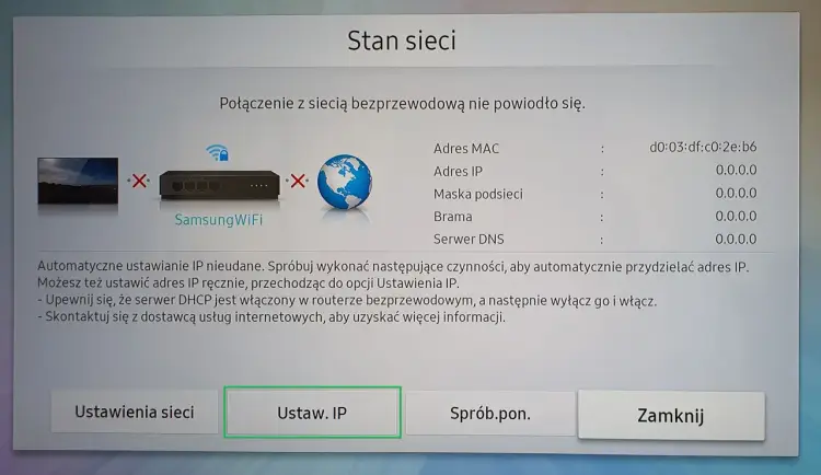 Jak połączyć telewizor Samsung z internetem - Wi-Fi czy kabel LAN?
