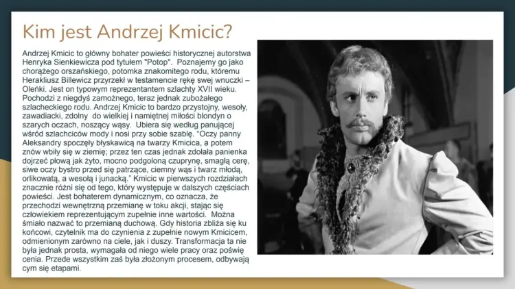 Andrzej Kmicic: Przemiana bohatera "Potopu" - od zdrady do chwały