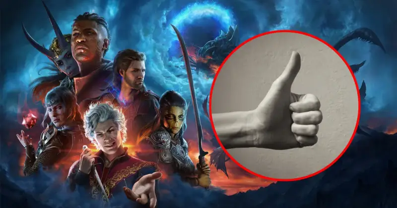 Postacie z Baldur's Gate III dają kciuk w górę.