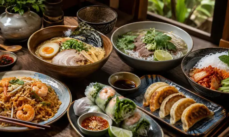 Bogactwo smaków kuchni azjatyckiej: ramen, pho, pad thai, sajgonki, pierożki gyoza i kimchi. Prawdziwa uczta dla podniebienia!