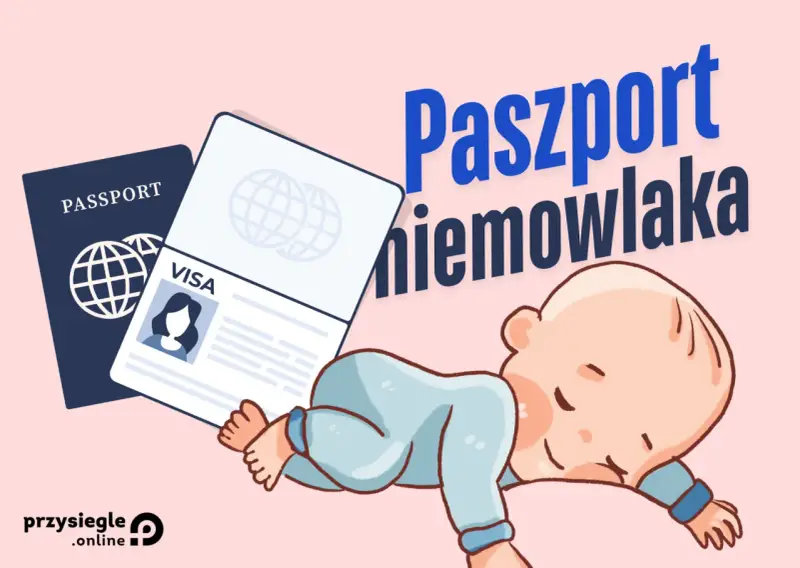 Paszport dla dziecka i niemowlaka, gotowy na podróż.