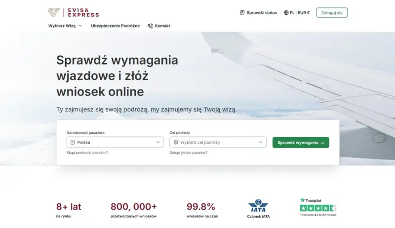 Strona EVISA EXPRESS umożliwia łatwe sprawdzenie wymagań i złożenie wniosku o wizę do Egiptu online.