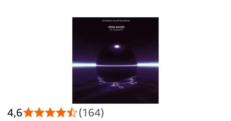 Pochette de l'album Deep Purple "30: very best of", édition collector 2CD, avec une sphère lumineuse sur fond violet.