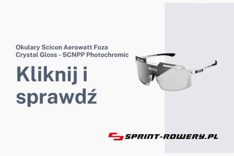 Okulary Scicon Aerowatt Foza Crystal Gloss z soczewkami fotochromatycznymi. Kliknij i sprawdź.