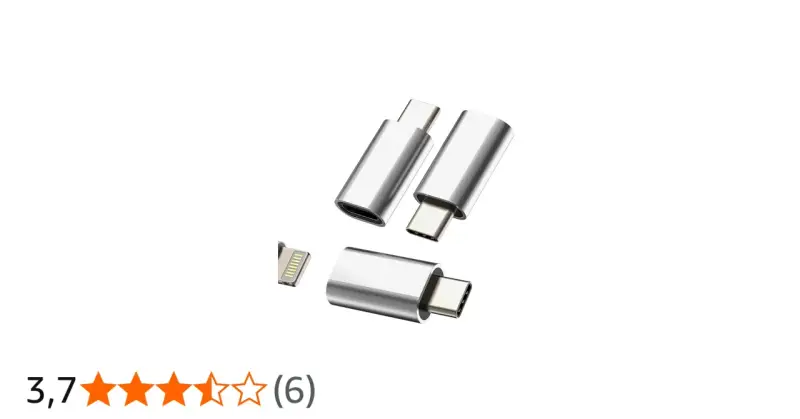 Adapter för att koppla lightning hona till usb c hane. Perfekt för att ladda din iPhone med en USB-C-kabel.