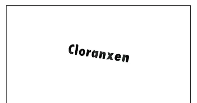 Napis "Cloranxen" na białym tle.