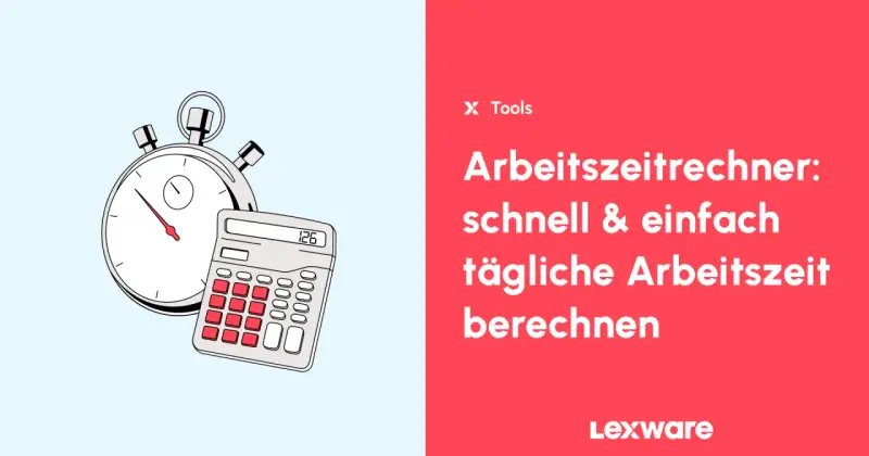 Stoppuhr und Taschenrechner für die Berechnung von Arbeitsstunden pro Monat.