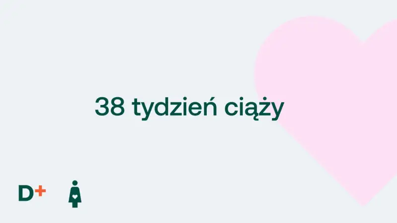 38 tydzień ciąży. Czekamy na maluszka! D+ ikona kobiety w ciąży.