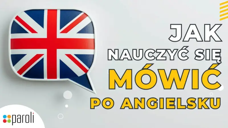 Dymek z flagą Wielkiej Brytanii. Napis: "Jak nauczyć się mówić po angielsku". To może być Twoje nowe hobby!