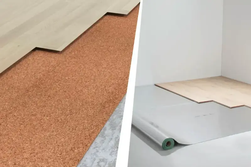 Dwa rodzaje podkładów pod panele laminowane: korek i folia. Wybór zależy od potrzeb.