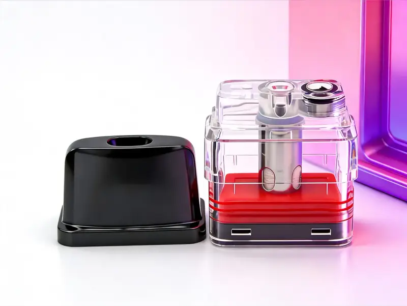 Componentes de un Vaporesso, listo para cambiar la resistencia.