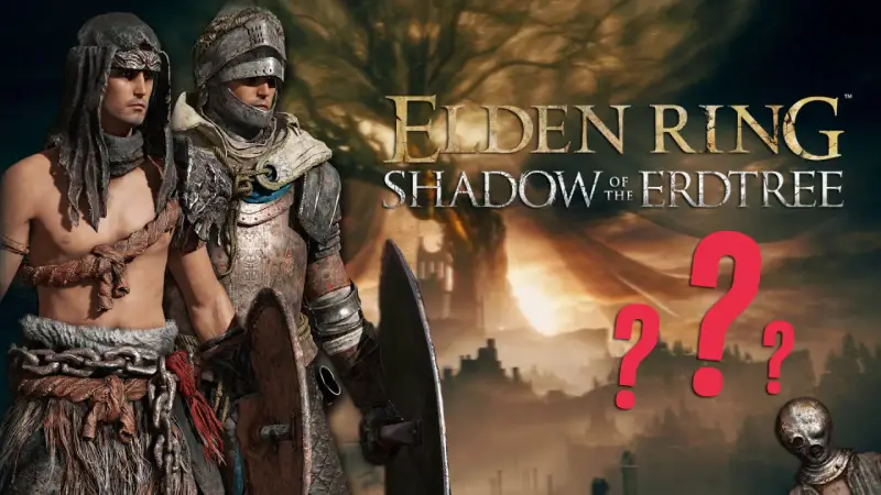 Dos guerreros de Elden Ring, uno con armadura pesada y otro con vestimenta tribal, se preparan para la batalla. ¿Qué nuevas elden ring clases nos esperan?