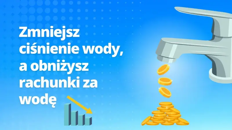 Zmniejsz ciśnienie wody, a obniżysz rachunki. Zobacz, jak zmniejszyć ciśnienie wody w instalacji i oszczędzać pieniądze.