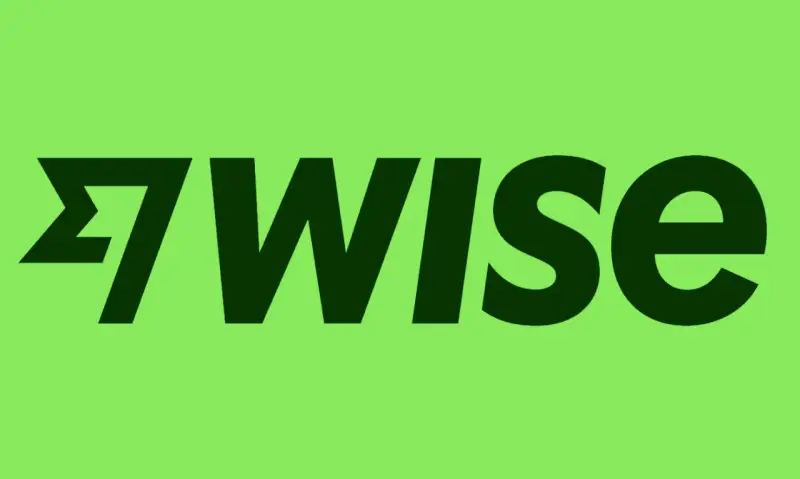 Logo z napisem "7Wise" na zielonym tle. To znak rozpoznawczy firmy oferującej konto Wise.