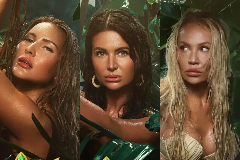 Trzy kobiety w dżungli, wyglądające jak krolowe przetrwania 3.