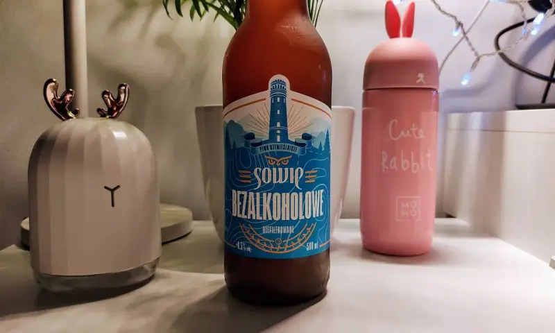 Szukasz idealne piwo na wesele? Oto bezalkoholowe piwo "Sowie" z motywem latarni morskiej. Idealne dla wszystkich gości!