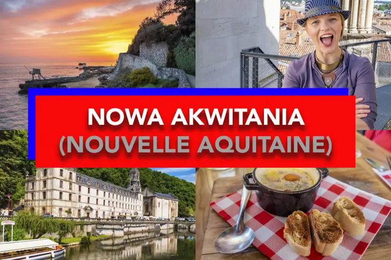 Nowa Akwitania, kraina historyczna we Francji z Bordeaux, oferuje zachody słońca nad oceanem, zabytkowe budowle i pyszne jedzenie.
