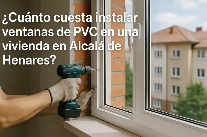 Instalación de ventanas de PVC en Alcalá de Henares. Mano de obra para colocar ventanas.