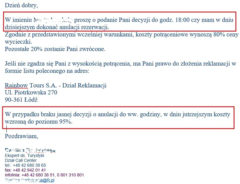 Jak napisać odwołanie od decyzji biura podróży, aby je uzyskać?