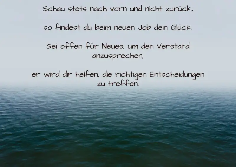 Inspirierende Zitate für Abiturienten: Blick nach vorn für die Zukunft, offener Verstand für neue Jobs und Entscheidungen.