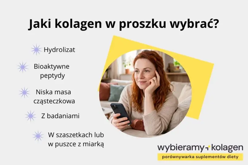 Jaki kolagen w proszku wybrać? Hydrolizat, bioaktywne peptydy, niska masa cząsteczkowa, z badaniami, w saszetkach lub puszce. Wybieramy kolagen.