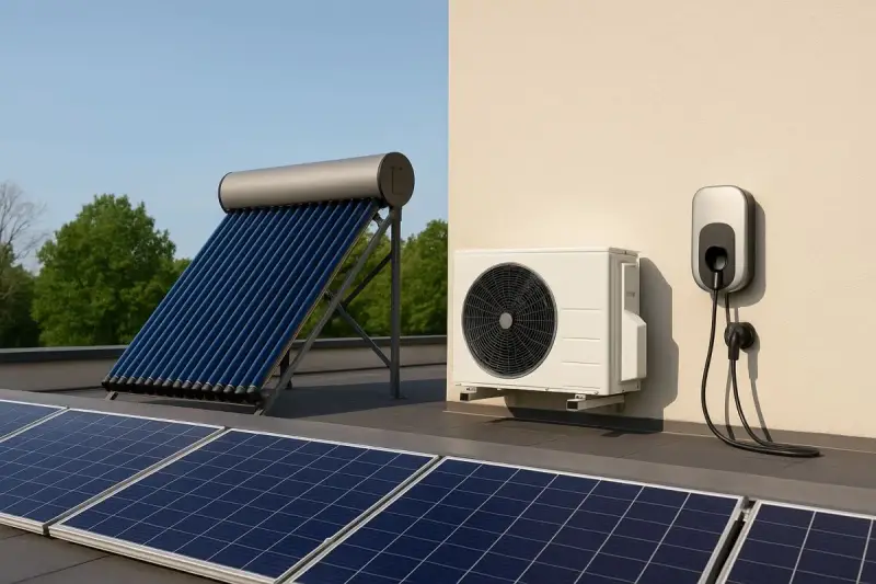Impianti solari termici e fotovoltaici, pompa di calore e colonnina di ricarica. Ideale per il tuo conto termico con IVA al 10 o al 22.