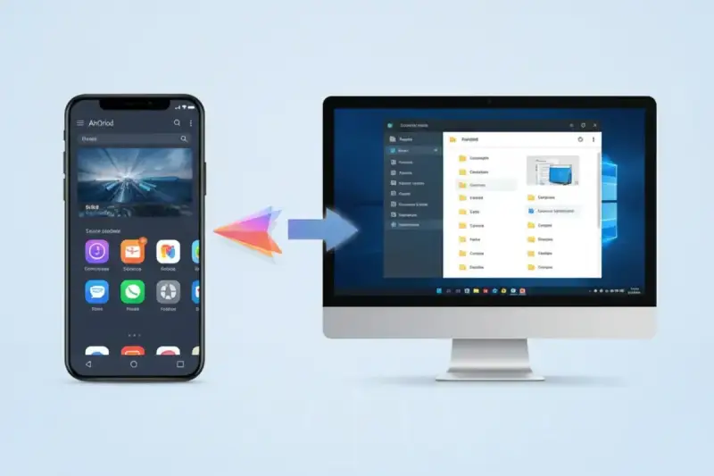 Przesyłanie plików z telefonu na komputer z Windows 10. Optymalizacja systemu, jak defragmentacja dysku Windows 10, przyspiesza pracę.
