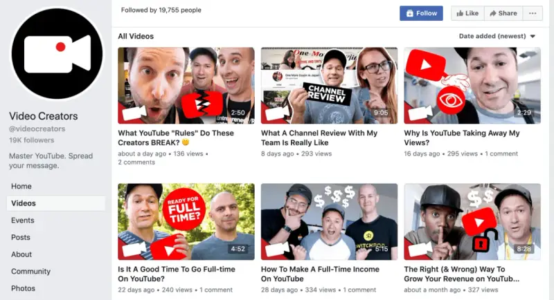 Strona "Video Creators" z filmami na YouTube. Zobacz, co to jest thumbnail i jak tworzyć angażujące treści.