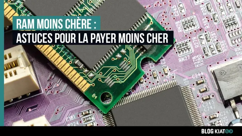 Carte mère avec des barrettes de RAM. Conseils pour choisir sa RAM et payer moins cher.