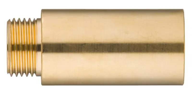 Rallonge 1/2 mâle femelle en laiton, pour extension de tuyauterie.