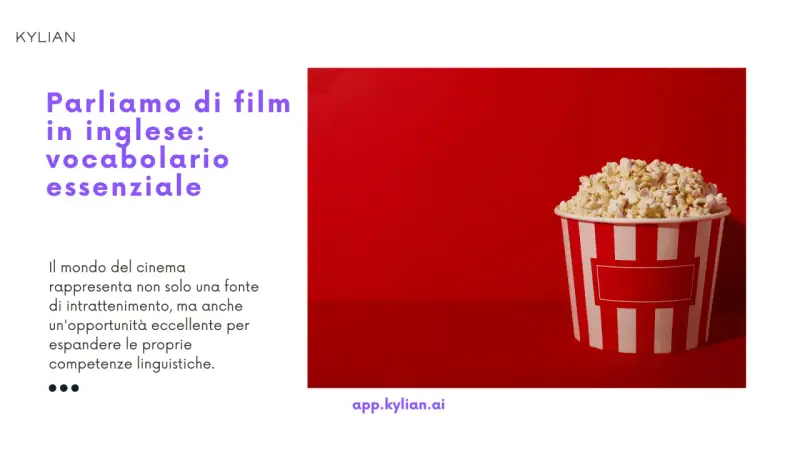 Impara i generi cinematografici in inglese con esercizi divertenti, come guardare un film con popcorn.